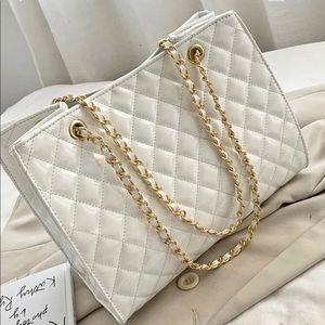 Quilted chain purse